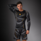 Рашгард - Venum Matupa Long Sleeve Rashguard - Black/Grey/Gold​